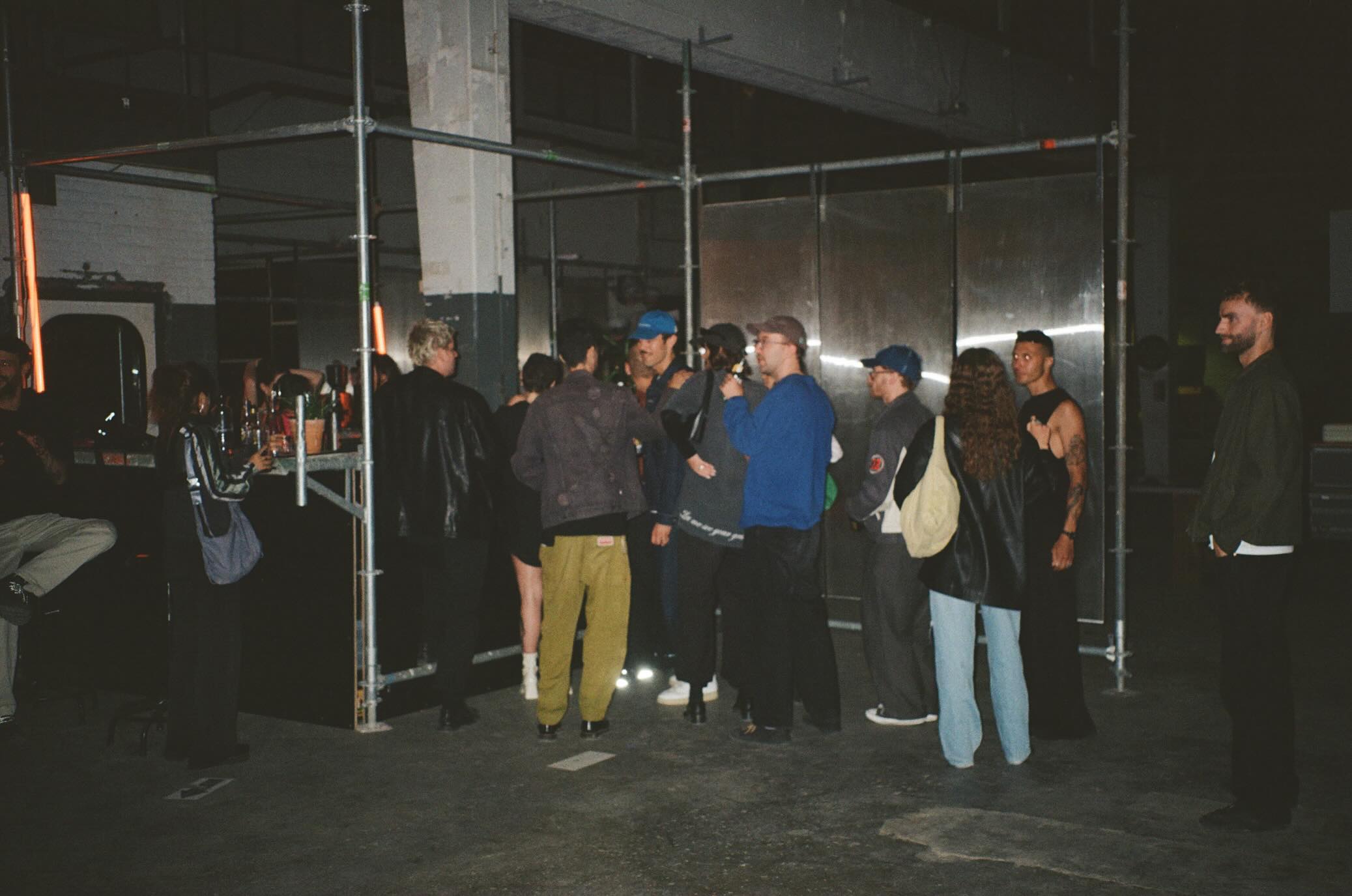 People queueing at the bar at Filth during an evening event